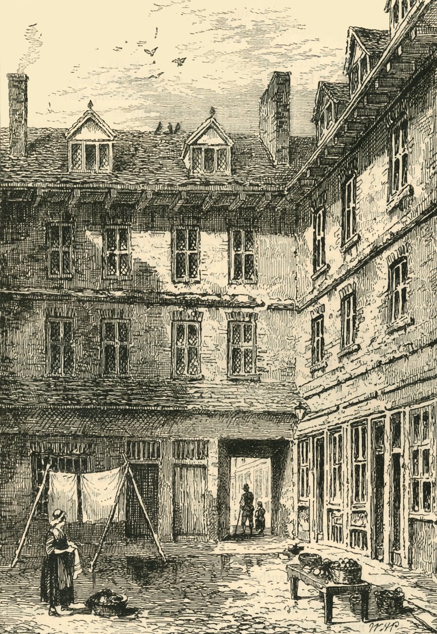 Goldsmiths House, Green Arbor Court, asi 1800, c1872. od Unbekannt