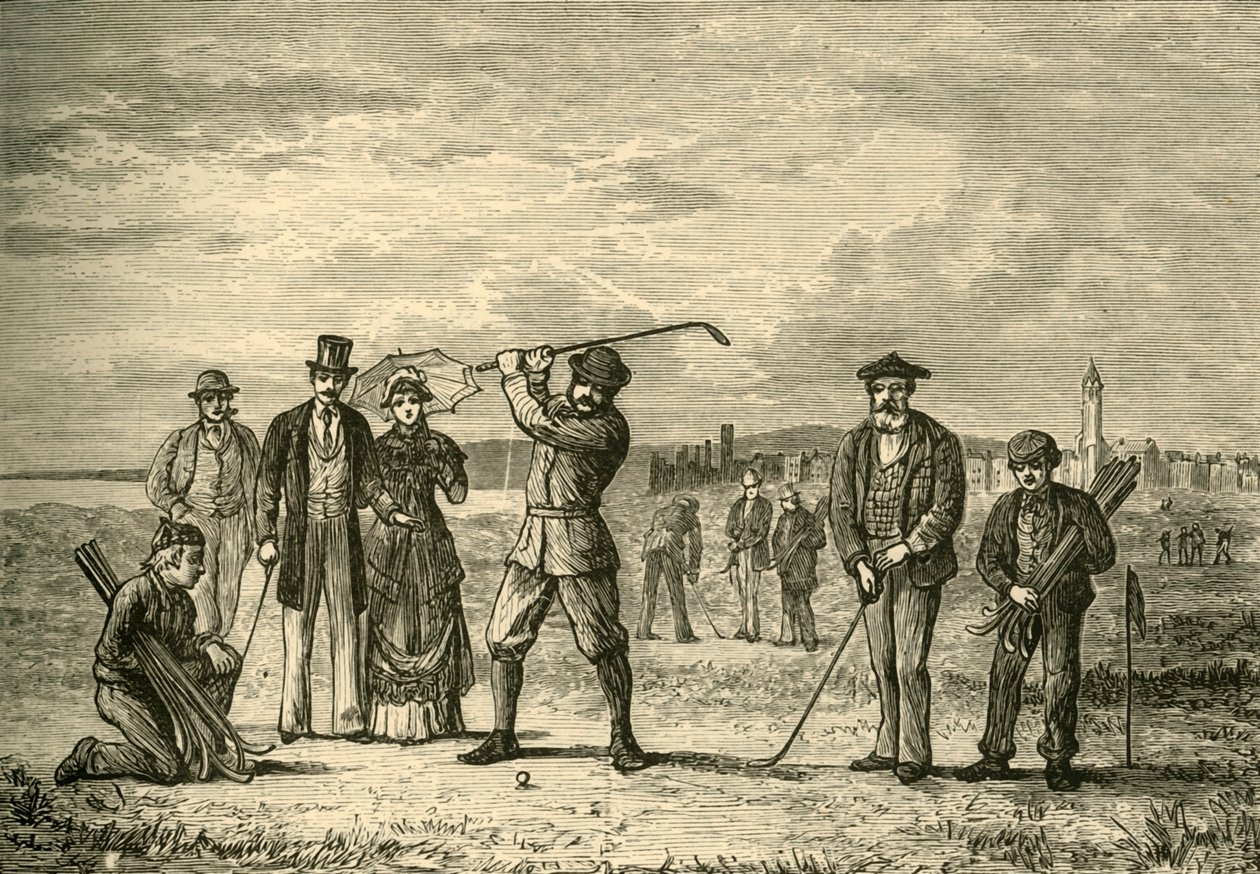 Golf on the Links, 1898. od Unbekannt