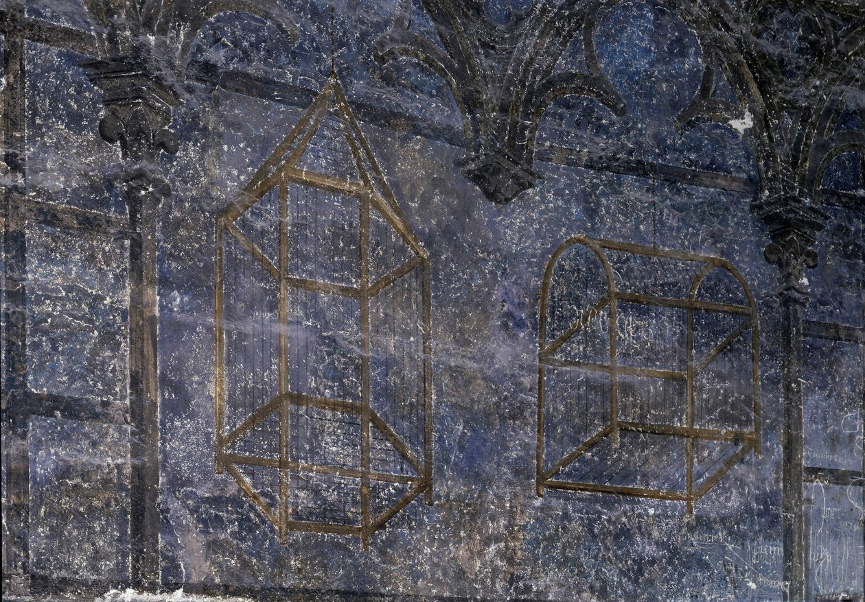 Gotické umění: Papežův pokoj: detail klecí - věž andělů. 1336-1337, Palác papežů, Avignon od Unbekannt