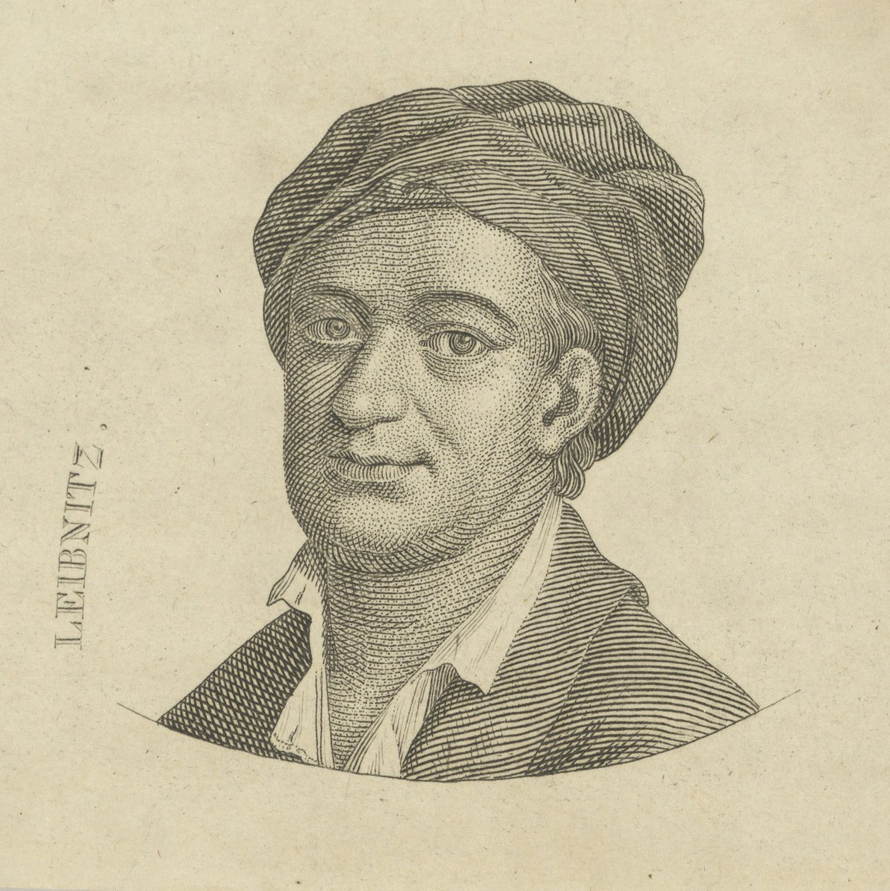 Gottfried Wilhelm Leibniz 1646-1716, c. 1790 od Unbekannt