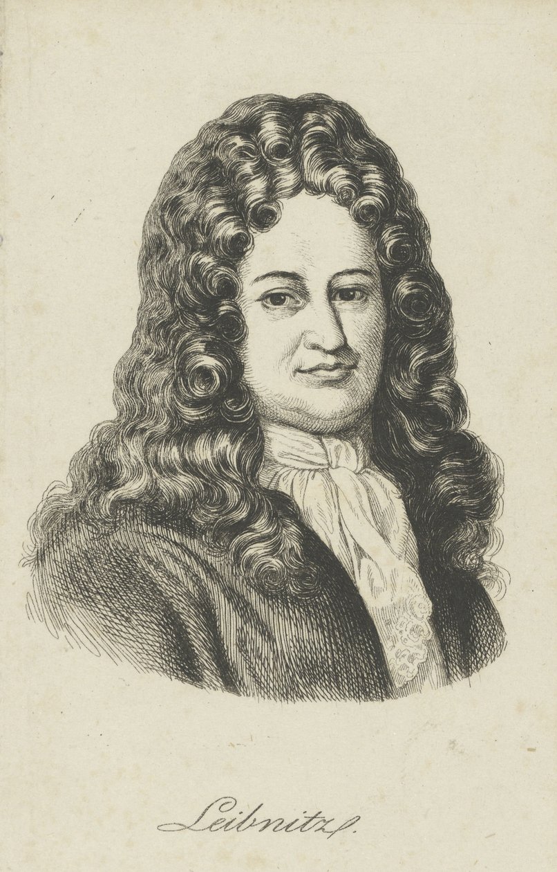 Gottfried Wilhelm Leibniz 1646-1716, c. 1800 od Unbekannt