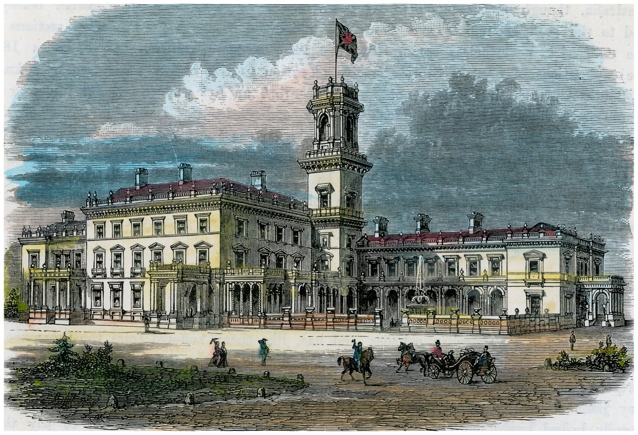 Government House, Melbourne, Victoria, Austrálie, c1880 od Unbekannt