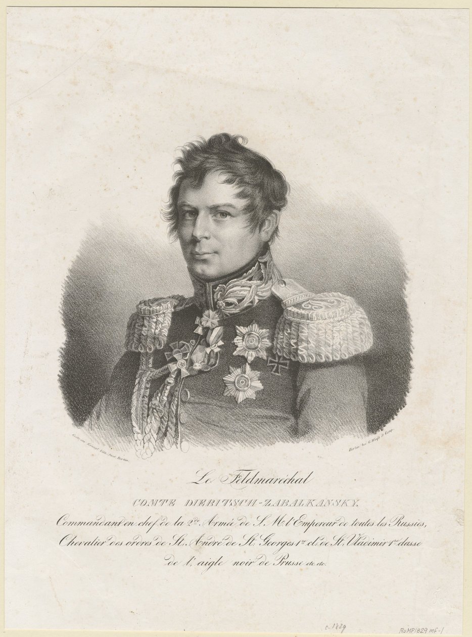 Hrabě Ivan Ivanovič Dibich-Zabalkansky, 1829 od Unbekannt