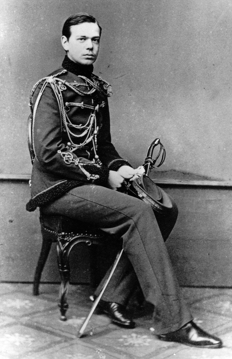 Velký vévoda Alexandr Alexandrovič Ruska, c1860-c1862 od Unbekannt