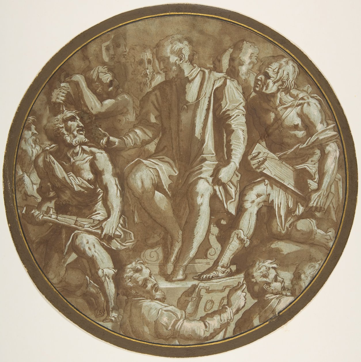 Toskánský velkovévoda Cosimo I. Obklopený svými umělci., ca. 1556-62. od Unbekannt