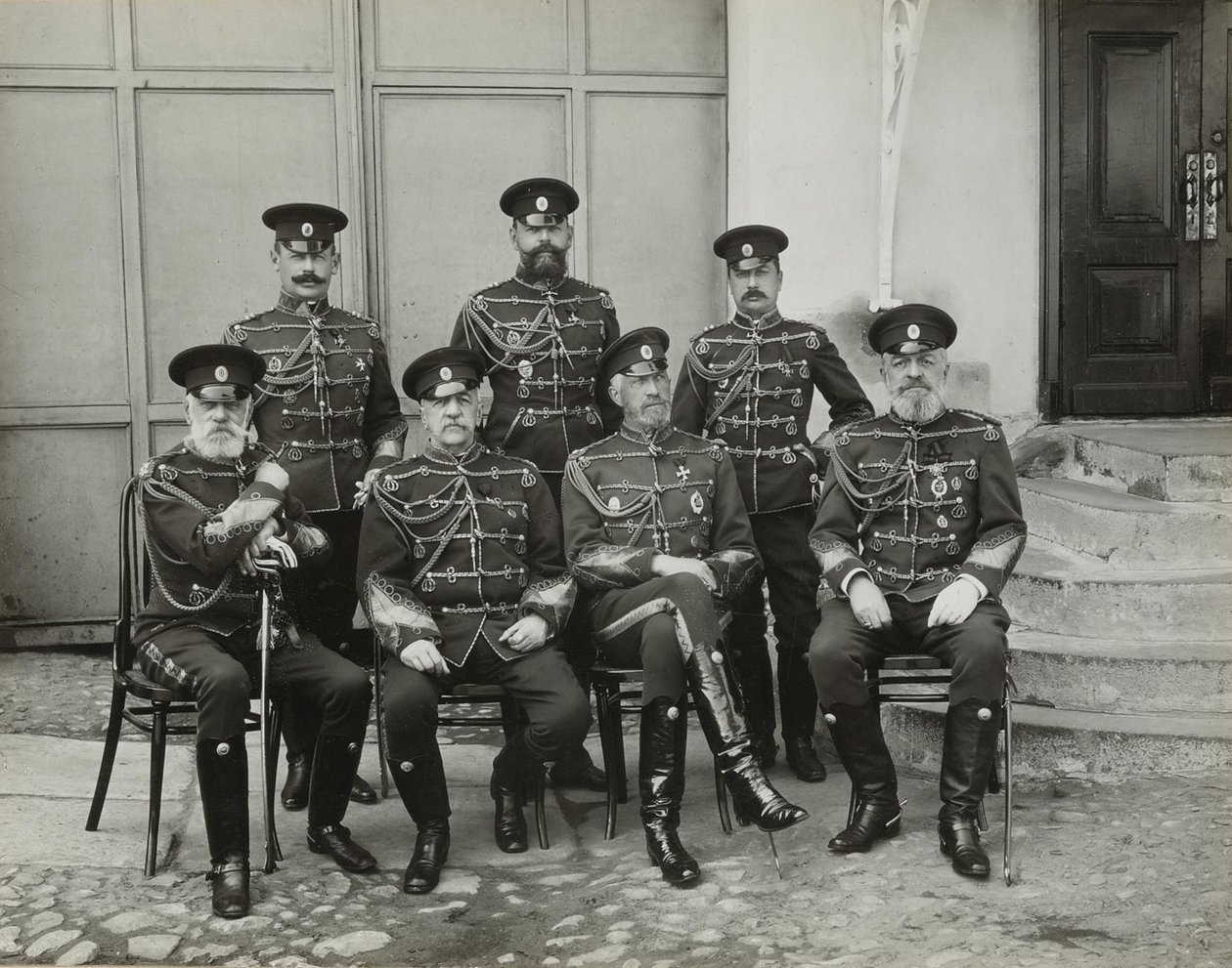 Velkokníže velkovévoda Nicholas Nikolaevič starší Ruska, princ Vasilchikov a hrabě Voron od Unbekannt