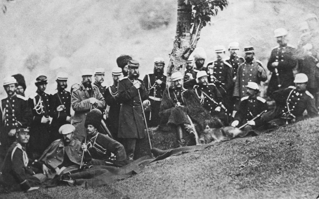 Velkokníže Michael Nikolaevič Ruska na expedici, c1880 od Unbekannt