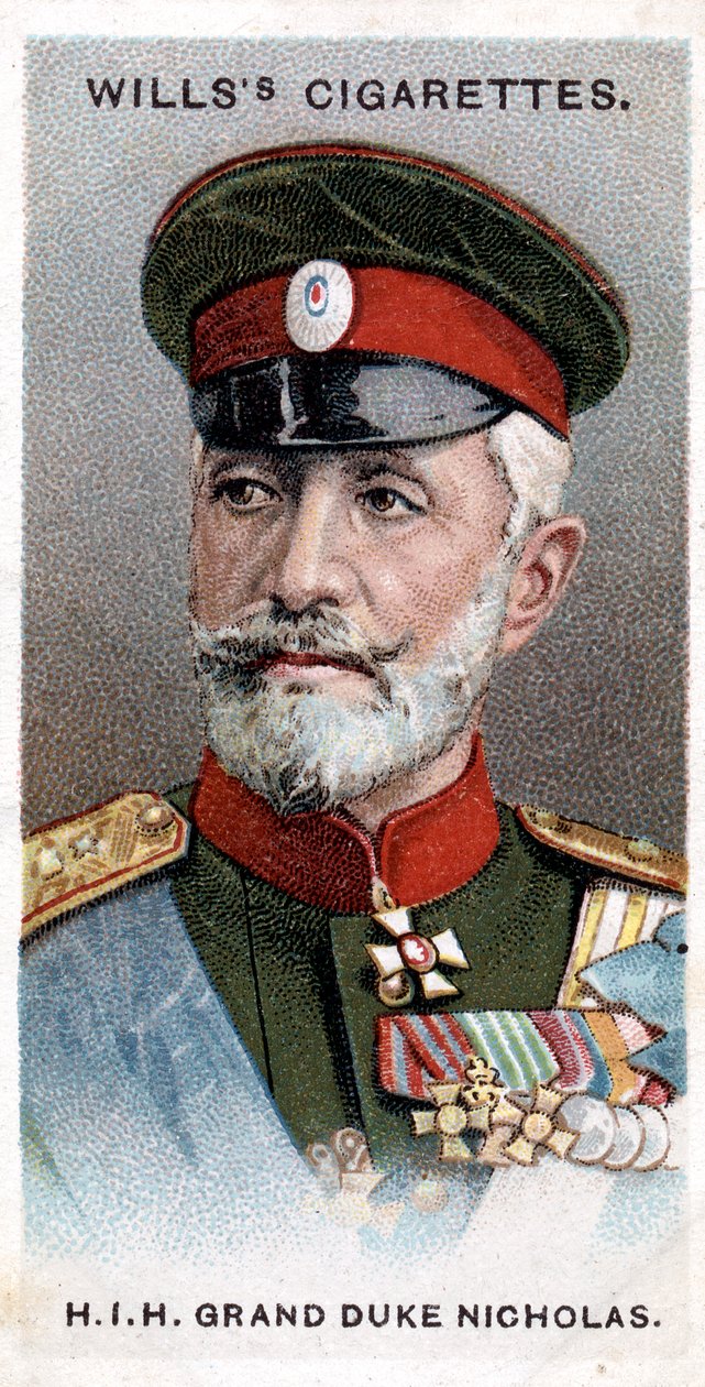 Ruský velkovévoda Nicholas, ruský generál, 1917 od Unbekannt