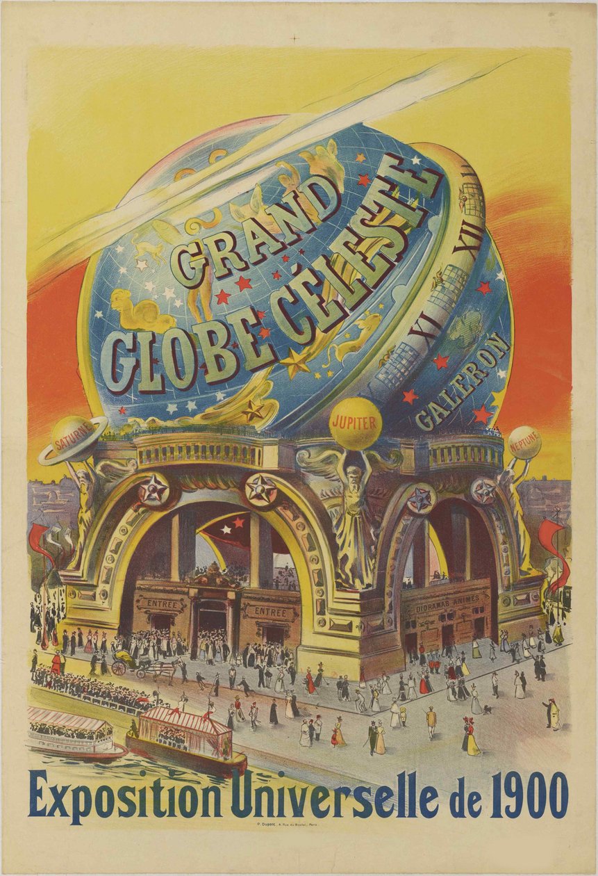 Velký nebeský glóbus. Světová výstava 1900, 1900. od Unbekannt
