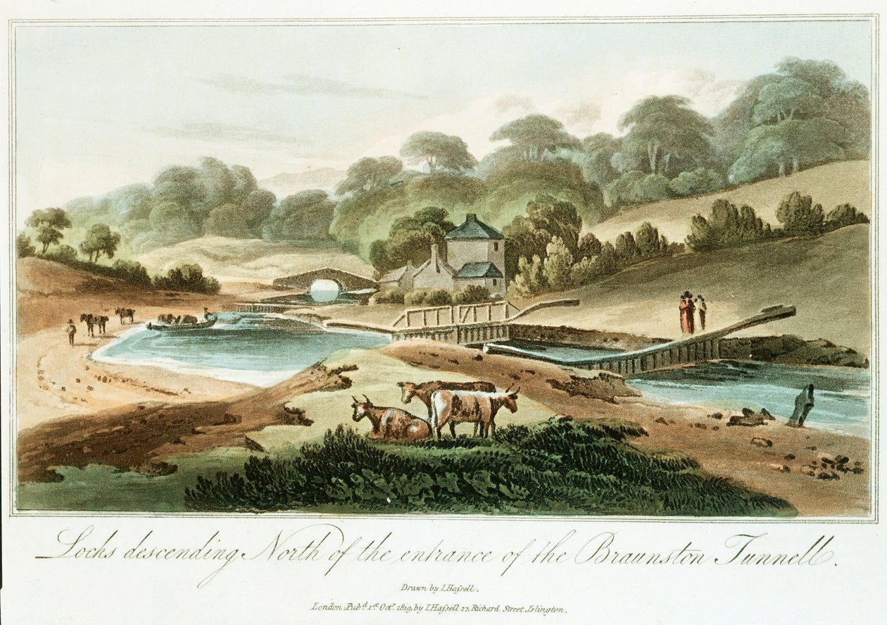Canal Grand Junction, Northamptonshire, 1819 od Unbekannt