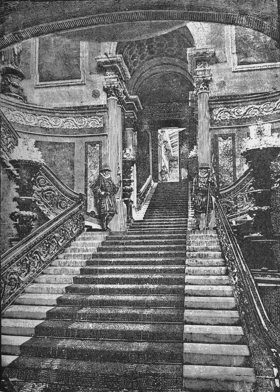 Velké schodiště, Buckinghamský palác, 1890 od Unbekannt