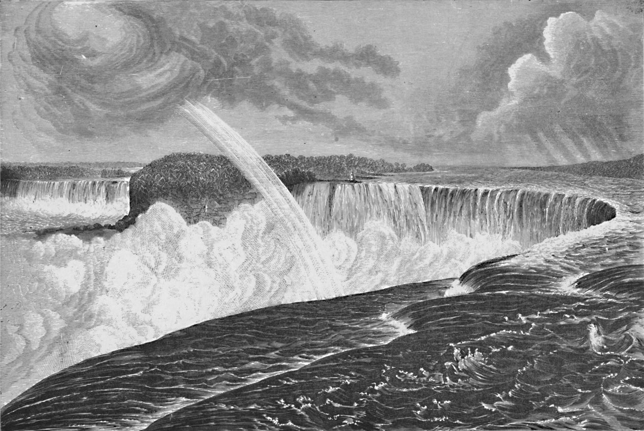 Grand View of the Horseshoe Canadian and American Falls, 1883 od Unbekannt