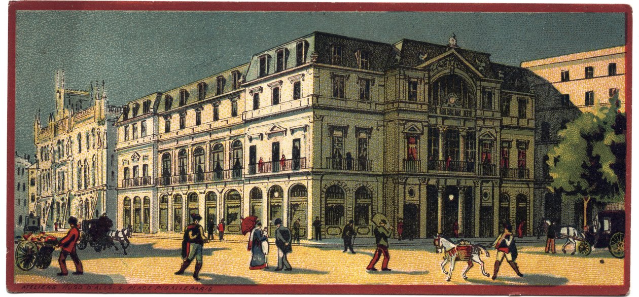 Grand hotels: vnější pohled na palác Avenida v Lisabonu, Portugalsko - Mapa série představující hotely „Compagnie Internationale des Grands Hotels“, konec 19. a začátek 20. století od Unbekannt