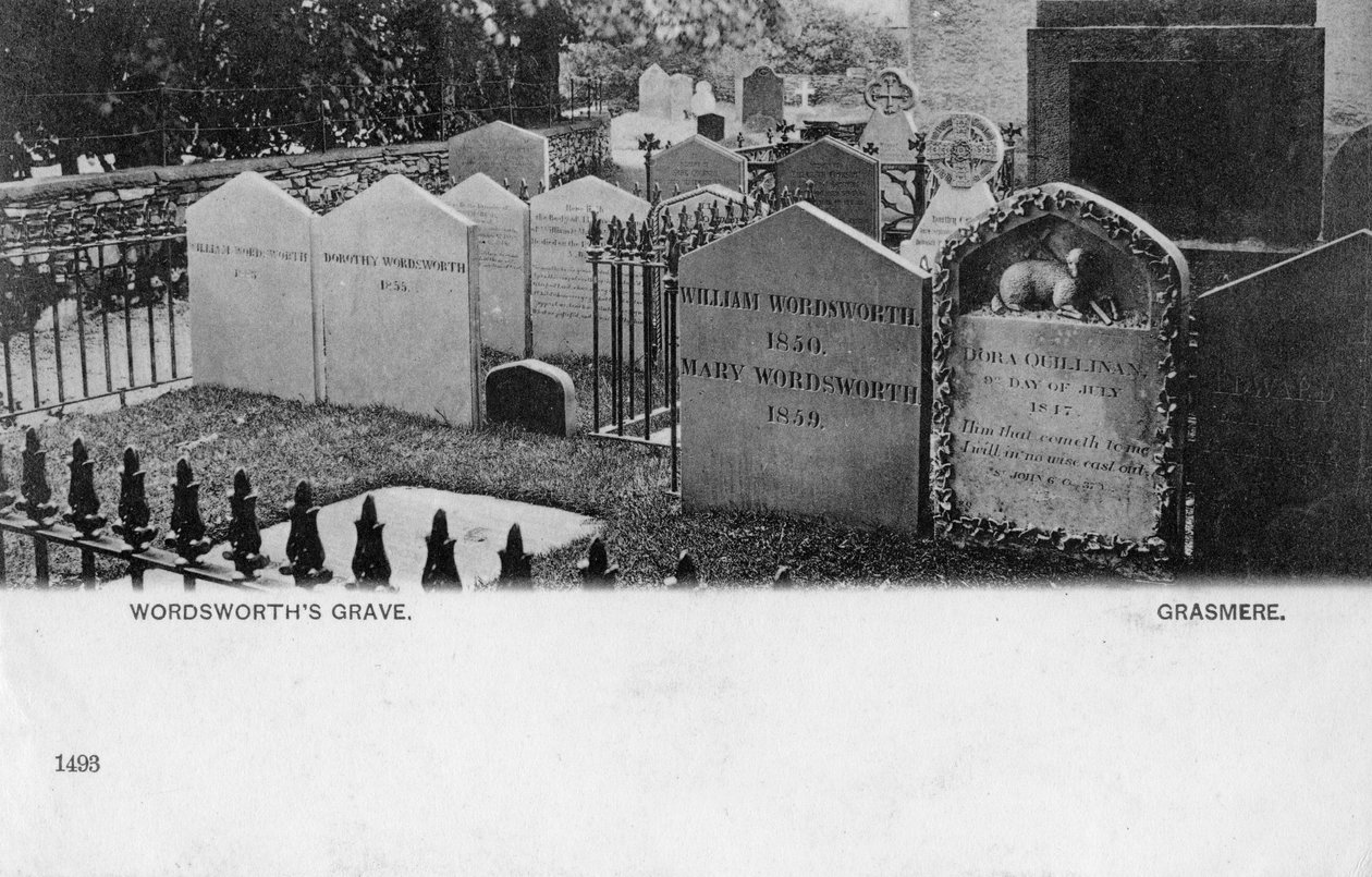 Hrob básníka Williama Wordswortha, Grasmere, Westmorland, 20. století od Unbekannt