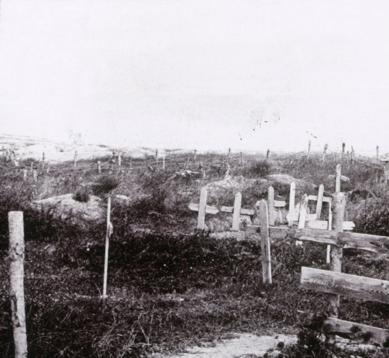 Graves, Massiges, severní Francie, c1914-c1918. od Unbekannt