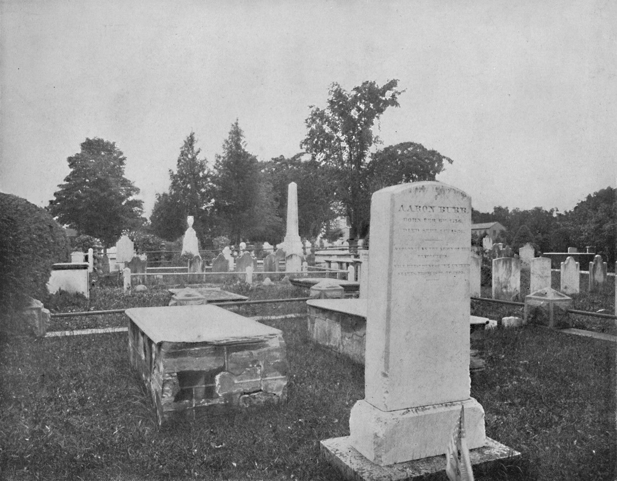 Graves of Jonathan Edwards a Aaron Burr, Princeton, New Jersey, c1897. od Unbekannt
