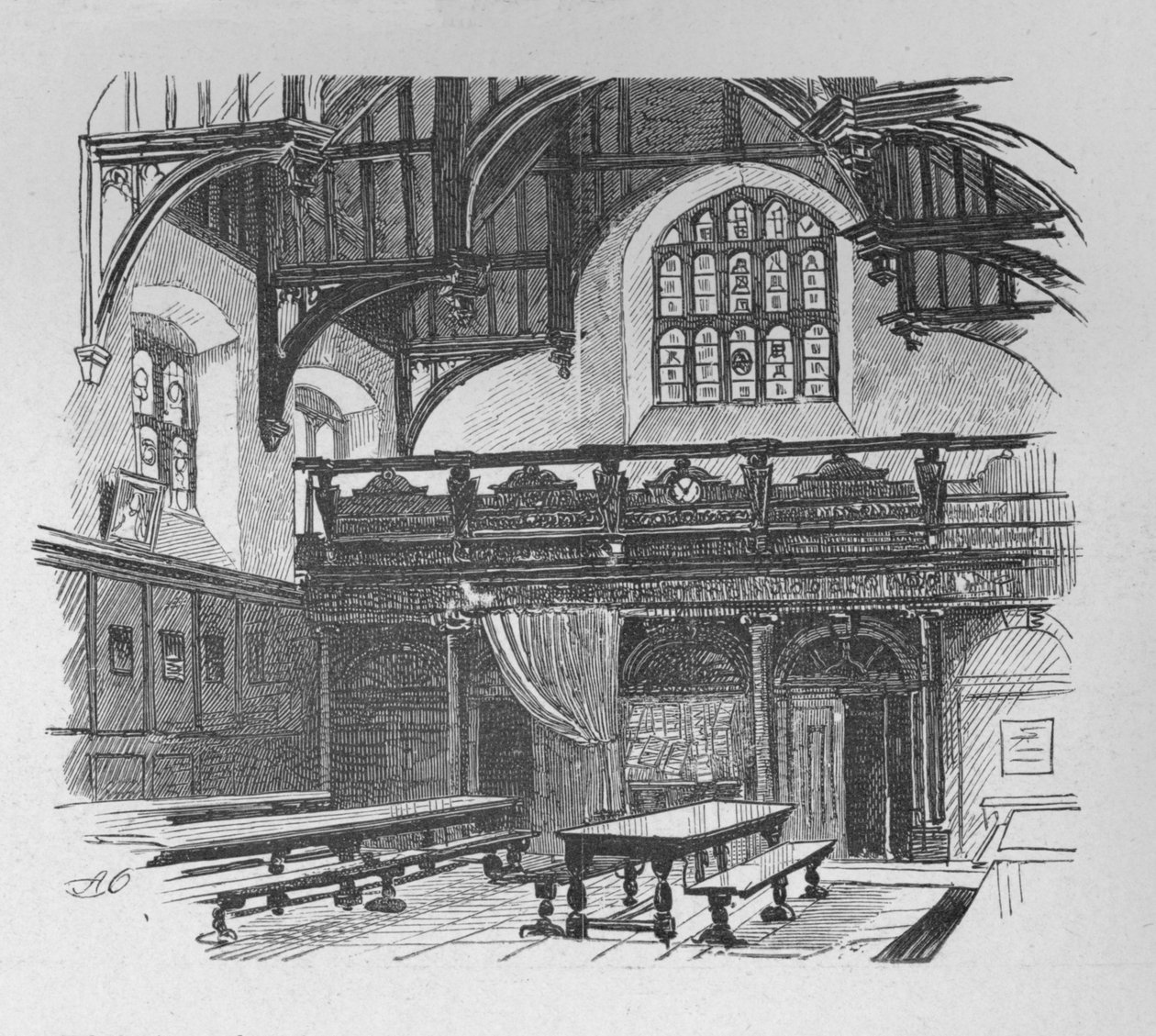 Grays Inn Hall, 1890 od Unbekannt