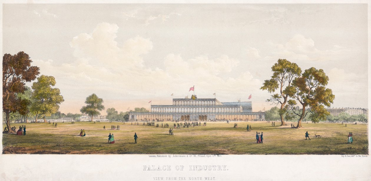 Velká výstava, Crystal Palace, Hyde Park, Londýn, 1851 od Unbekannt