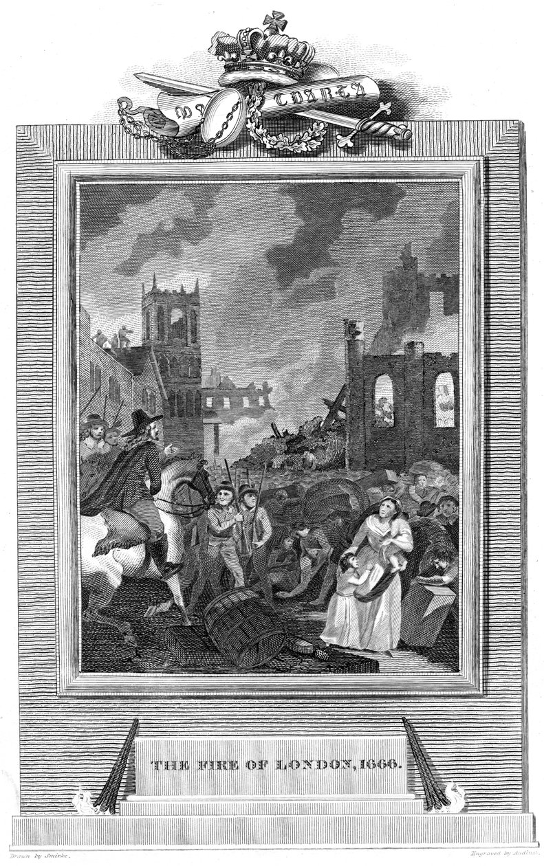 Velký požár Londýna, 1666 1825 od Unbekannt