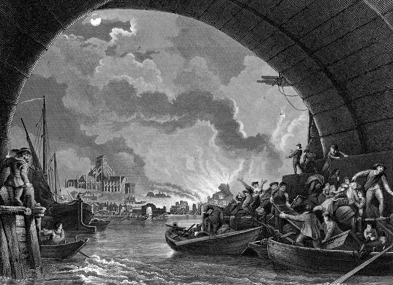 Velký požár Londýna, 1666 19. století od Unbekannt