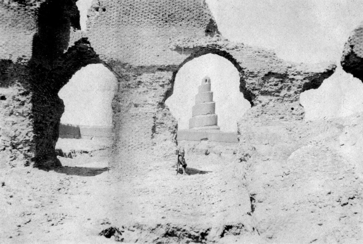 Velká mešita Samarra, Irák, 1918 od Unbekannt