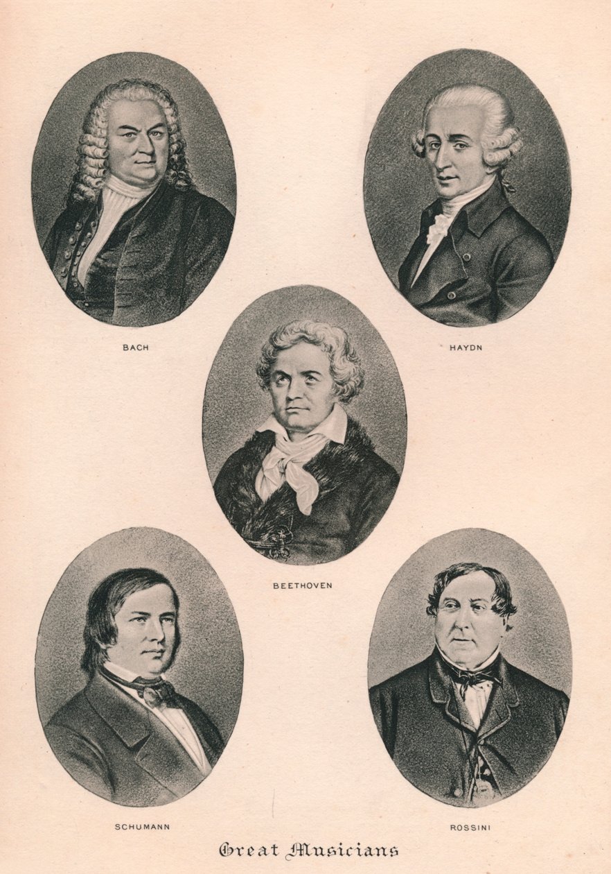 Velcí hudebníci - Deska III., 1895 od Unbekannt