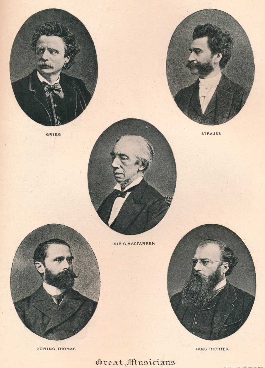 Velcí hudebníci - Deska IX., 1895 od Unbekannt