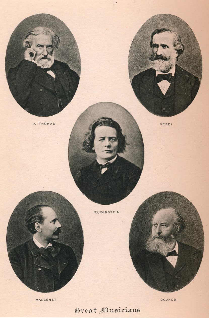 Velcí hudebníci - Talíř I., 1895 od Unbekannt