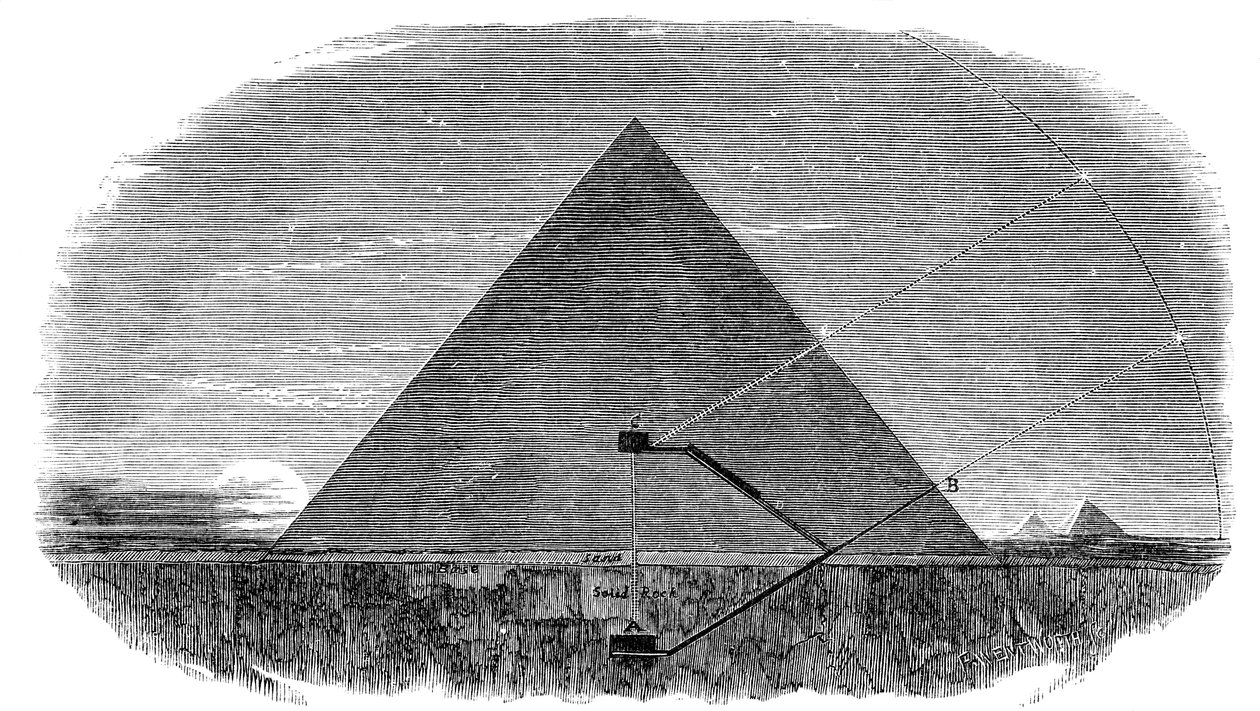 Velká Cheopsova pyramida v Gíze se používá jako astronomická observatoř od Unbekannt