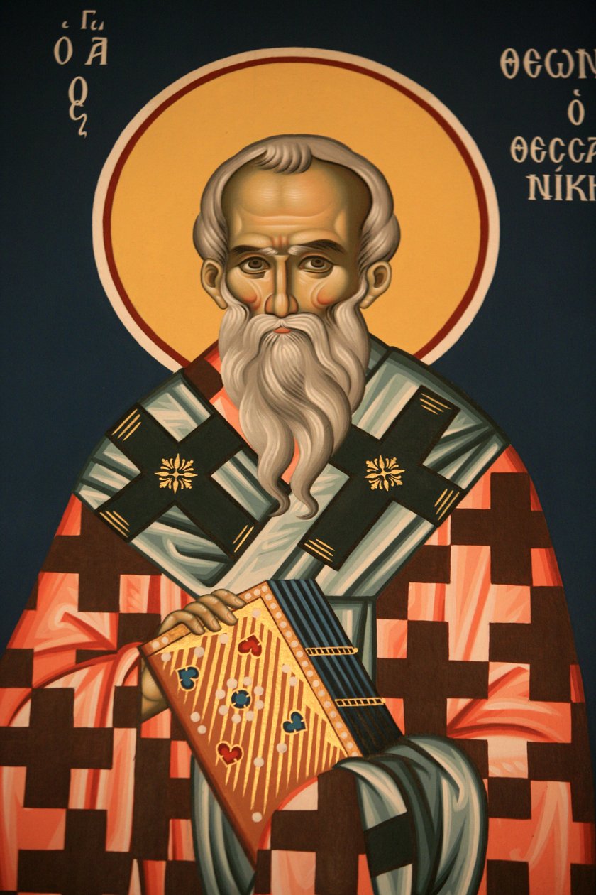 Řecká ortodoxní ikona zobrazující svatého Theonasos z Soluně Soluň Řecko od Unbekannt