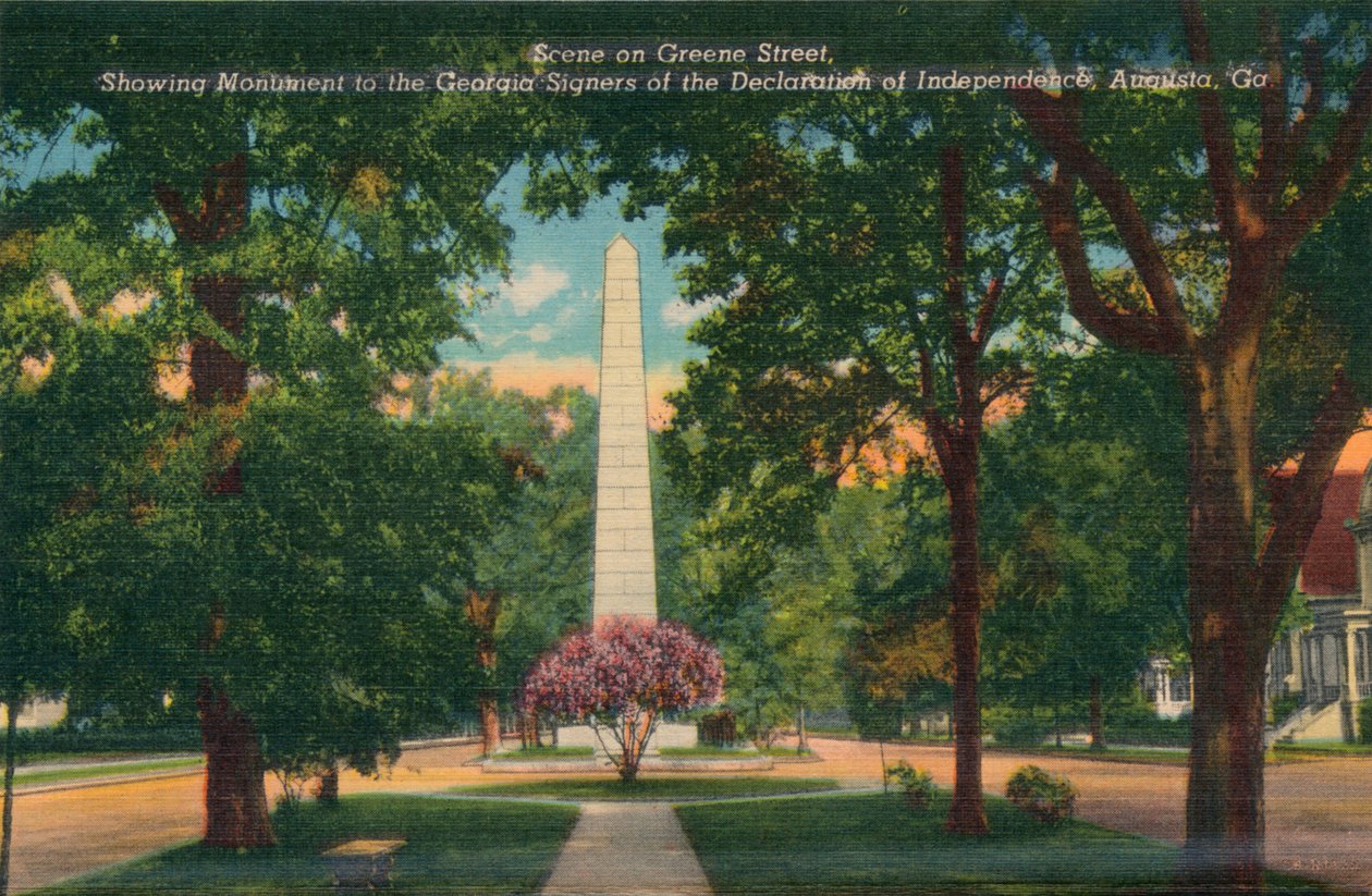 Greene Street, při pohledu na východ od Center Street, Augusta, Georgia, Amerika, c1910 od Unbekannt