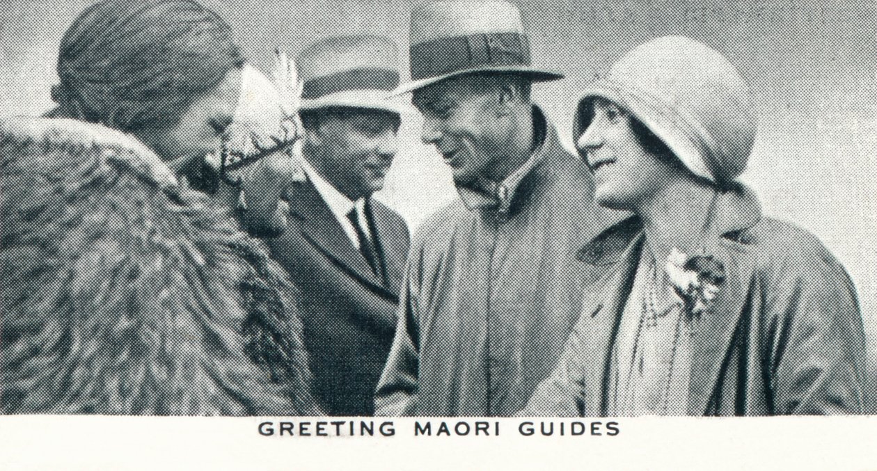 Pozdrav maorským průvodcům, 1927 1937 od Unbekannt