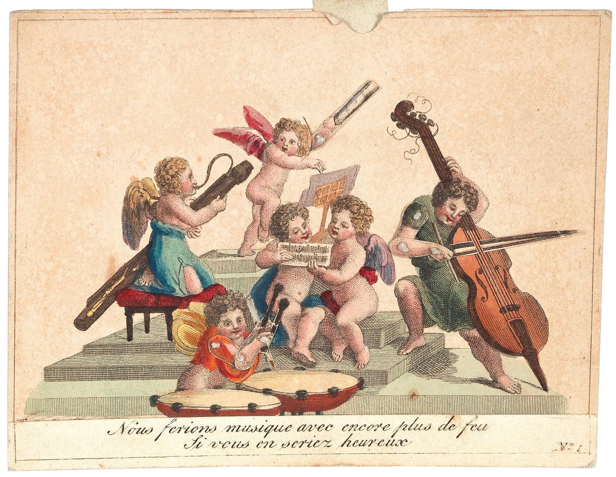 Přání Andělský orchestr, po roce 1815. od Unbekannt