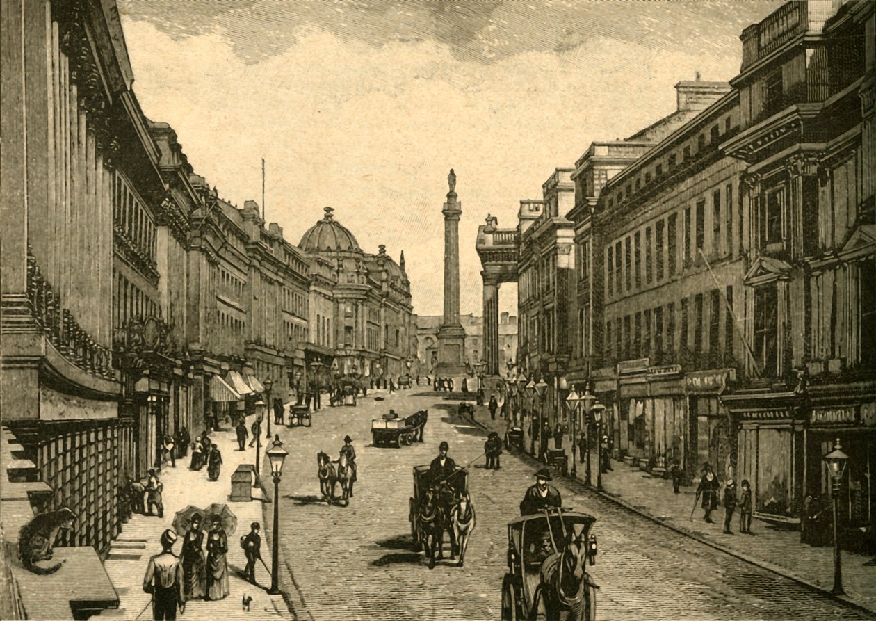 Gray Street, Newcastle-on-Tyne, c1890. od Unbekannt