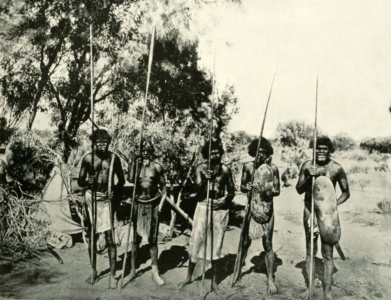 Skupina domorodých mužů, Queensland, Austrálie, 1901. od Unbekannt