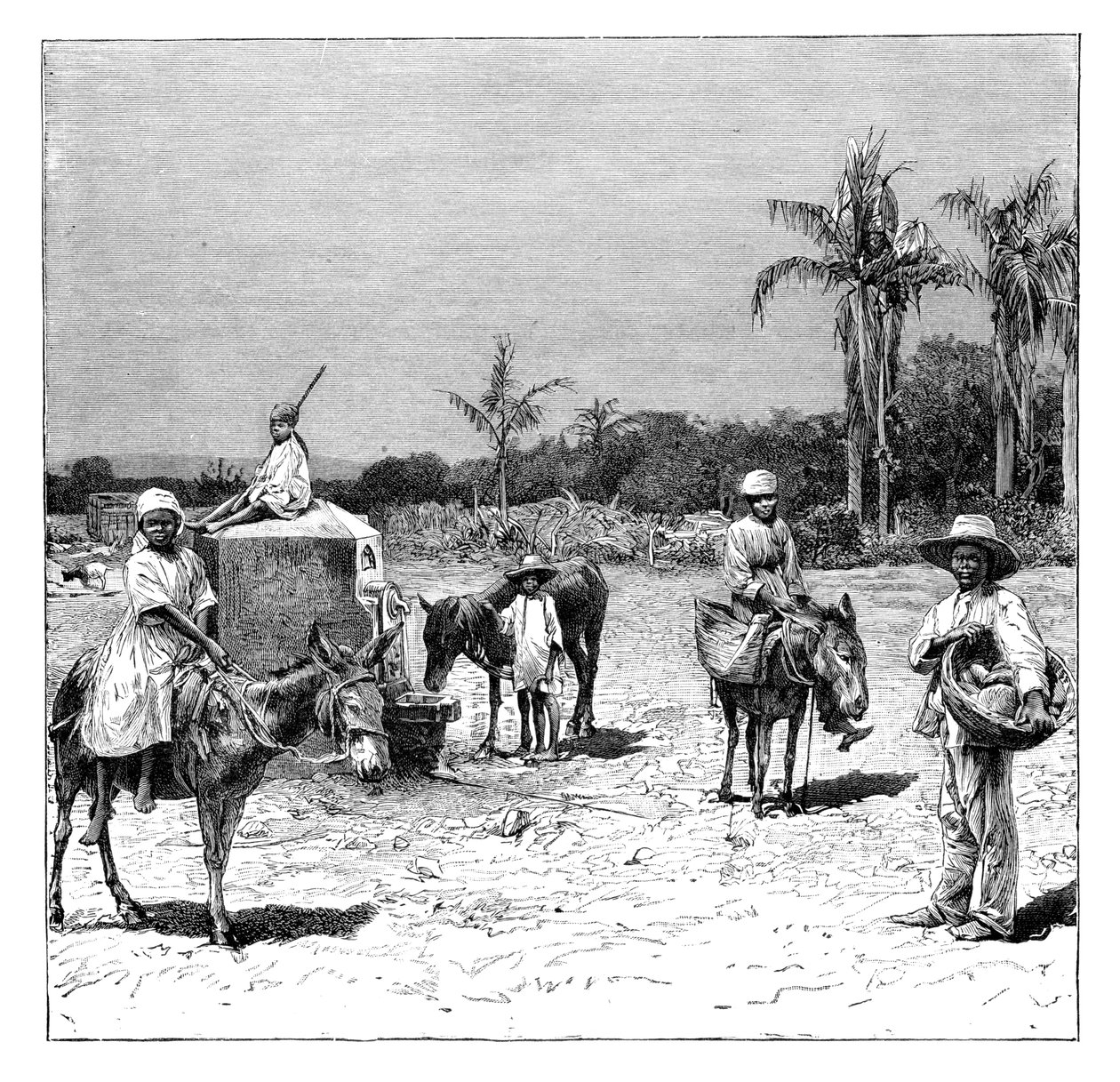 Skupina Haiťanů, c1890 od Unbekannt