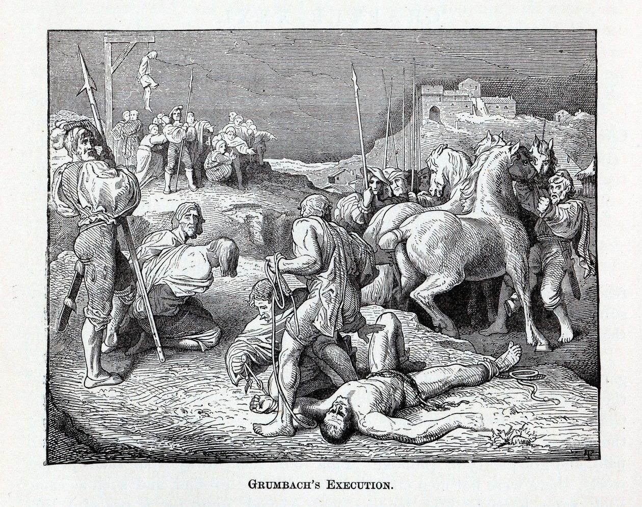 Grumbachova poprava, 1882 od Unbekannt