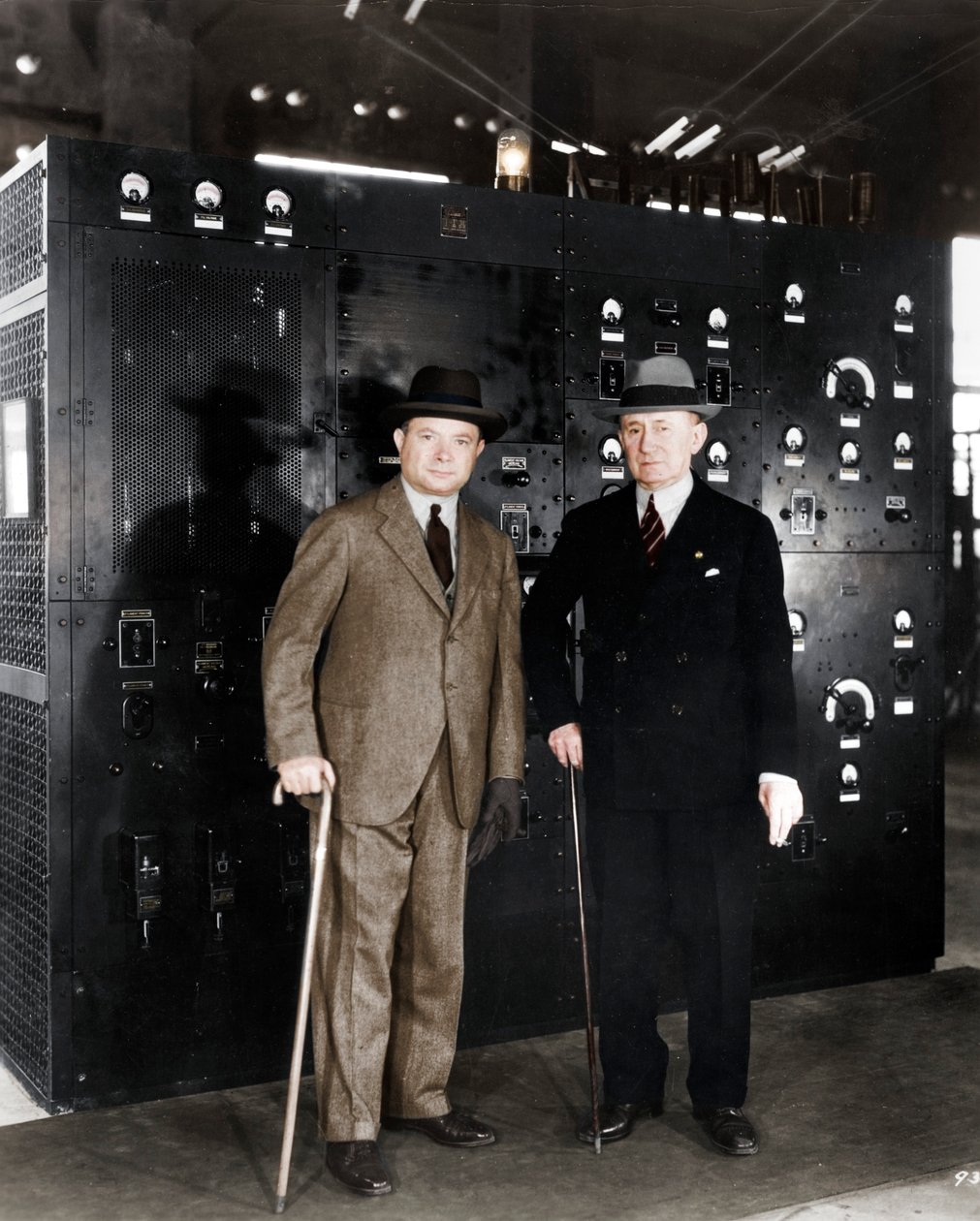 Guglielmo Marconi a David Sarnoff, 1933 od Unbekannt