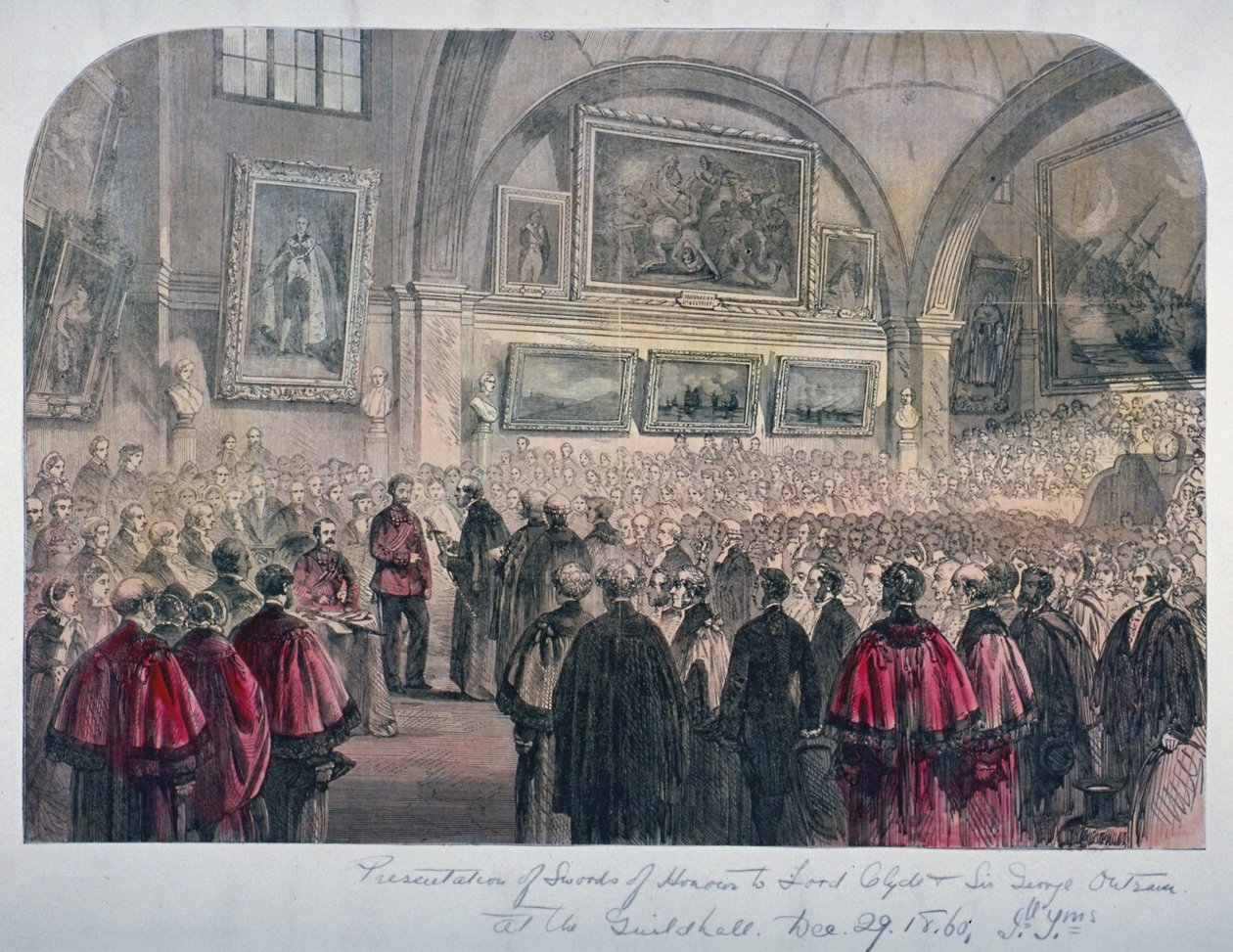 Guildhall Council Chamber, City of London, 1861 od Unbekannt