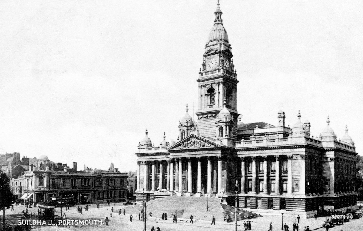 Guildhall, Portsmouth, Hampshire, počátek 20. století od Unbekannt