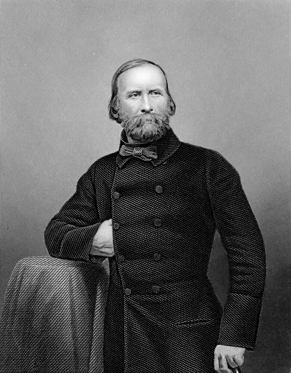 Guiseppe Garibaldi, italský vlastenec, 1860 od Unbekannt
