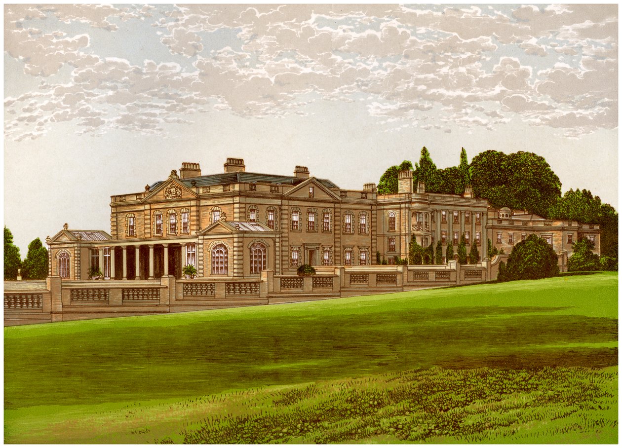 Gunton Park, Norfolk, domov lorda Suffielda, c1880 od Unbekannt