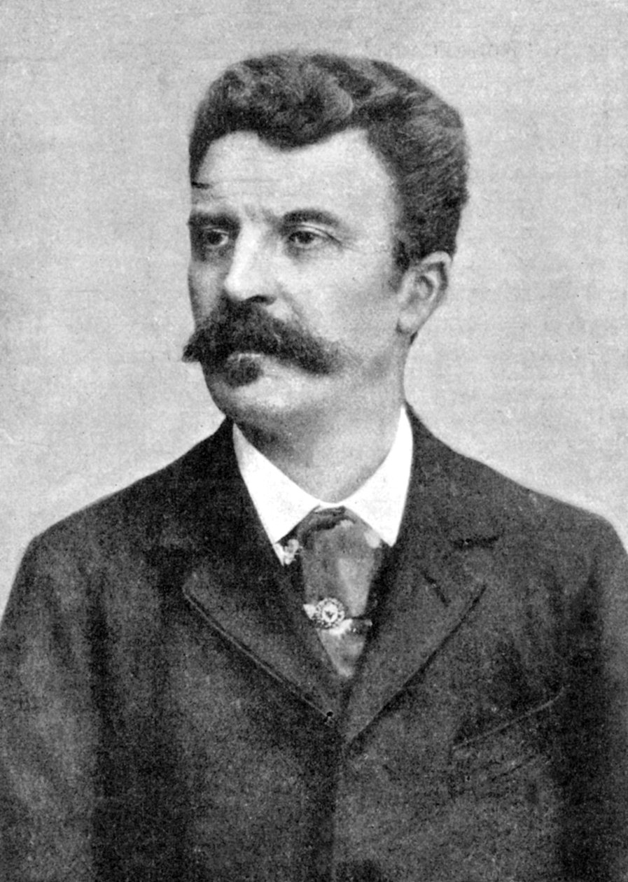 Guy de Maupassant 1850-1893, francouzský spisovatel, počátek 20. století od Unbekannt
