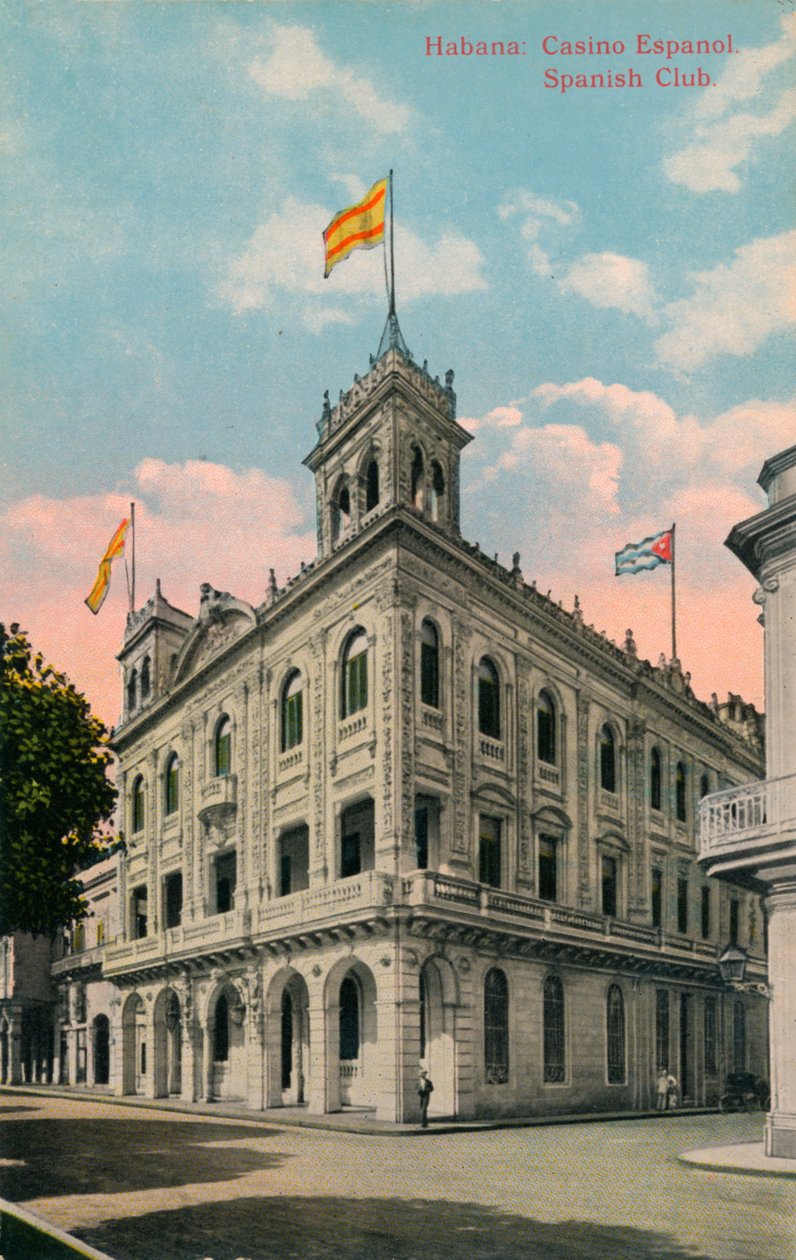 Habana: Casino Espanol. Španělský klub, c1910 od Unbekannt