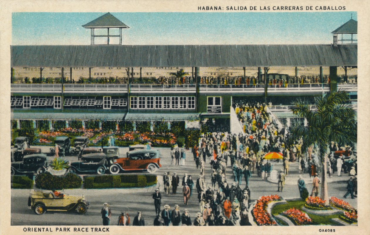 Havana: Začátek koňských dostihů. Závodní dráha Eastern Park, c1910 od Unbekannt