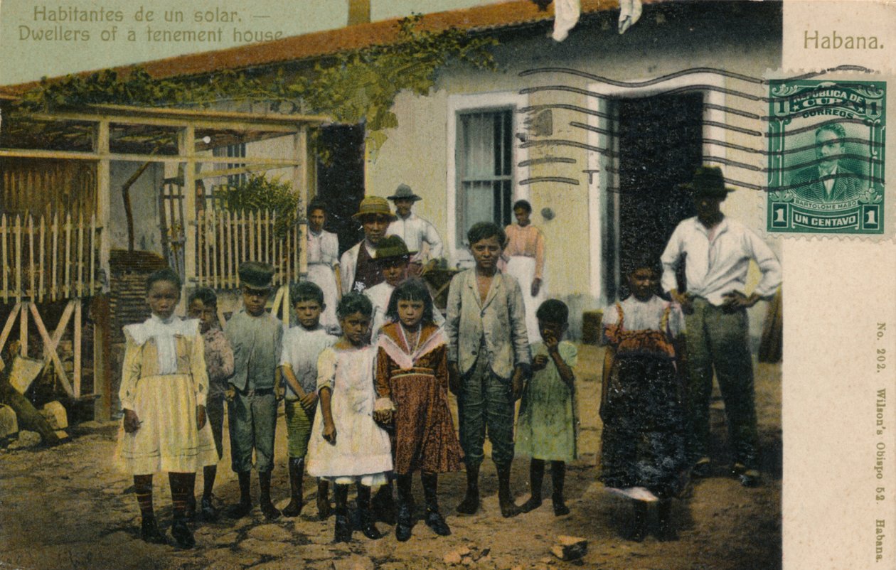 Habitantes de un solar. Obyvatelé nájemního domu, c1913 od Unbekannt