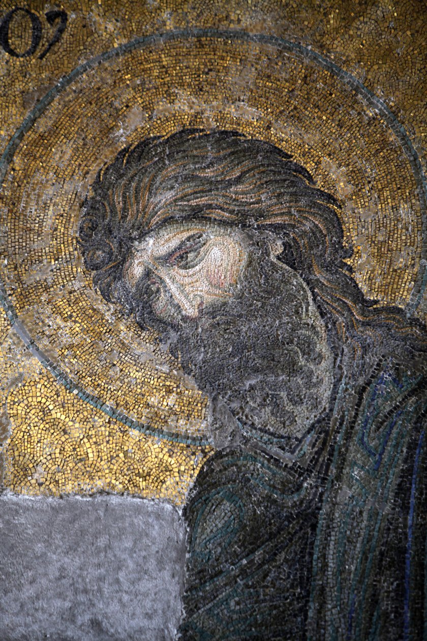 Mozaika Hagia Sophia Deesis - Jan Křtitel Istanbul Turecko od Unbekannt