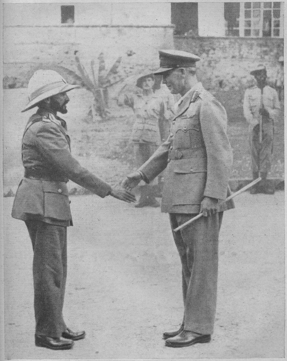 Haile Selassie a generál Cunningham, 1941 od Unbekannt