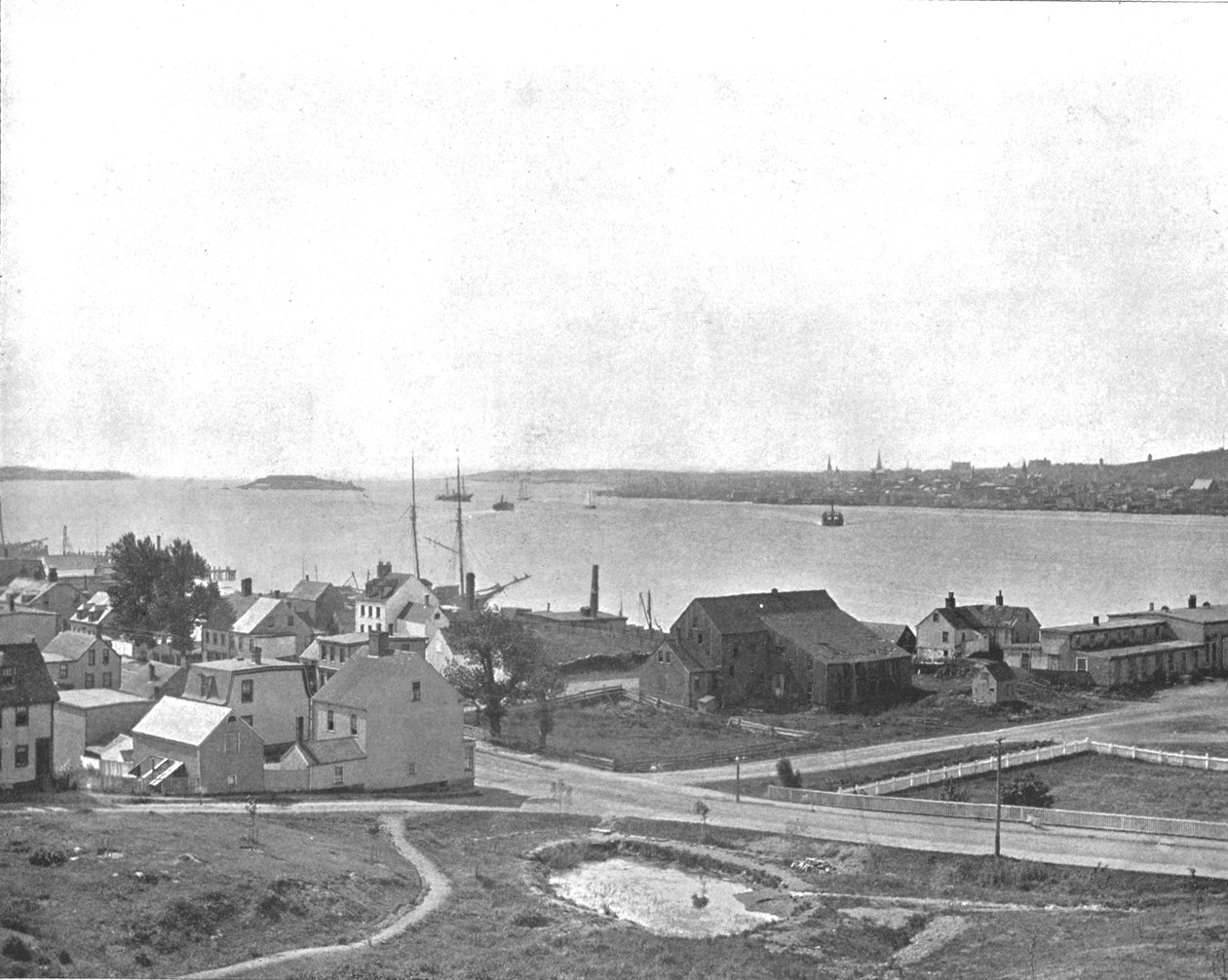 Halifax Harbour, Nova Scotia, z Dartmouth, Kanada, c1900. od Unbekannt