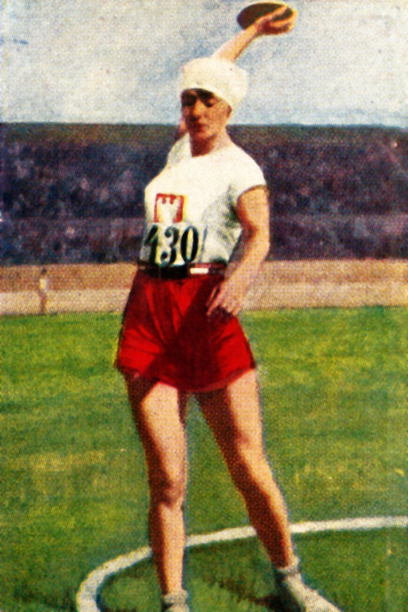 Halina Konopacka z Polska, mistryně světa v hodu diskem, 1928. od Unbekannt